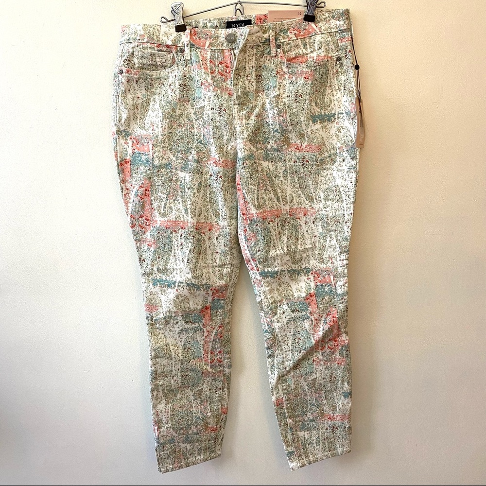 NYDJ Ami Skinny cropped jeans in Canyon Clay Paisley size 12 - Picture 2 of 11